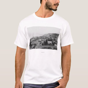 Bird's Eye View of Astoria, OR Photograph T-Shirt