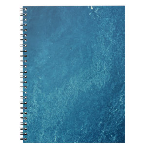 Bird's-eye view of body of water notebook