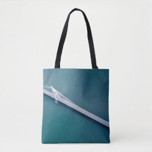 BIRDS EYE VIEW OF BRIDGE TOTE BAG