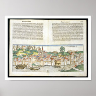 Bird's Eye View of Constance from the Nuremberg Ch Poster