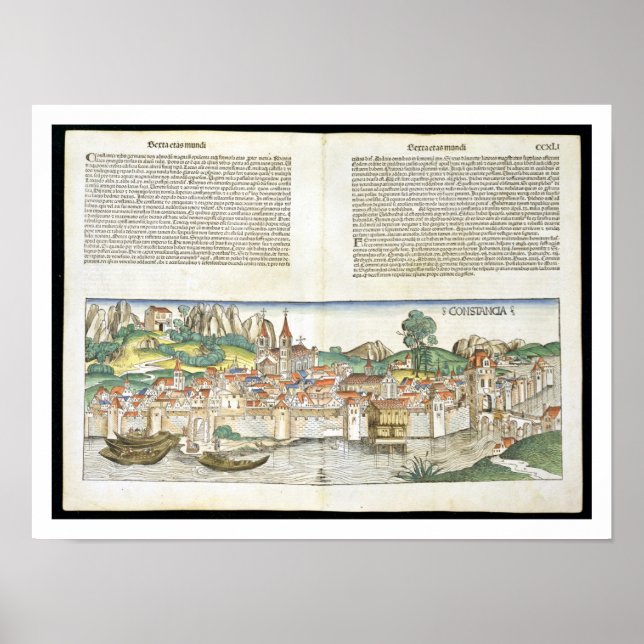 Bird's Eye View of Constance from the Nuremberg Ch Poster (Front)