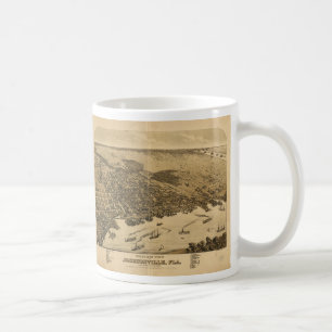 Birds eye view of Jacksonville Florida (1876) Coffee Mug