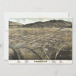 Bird's eye view of Leadville, Colorado (1879)