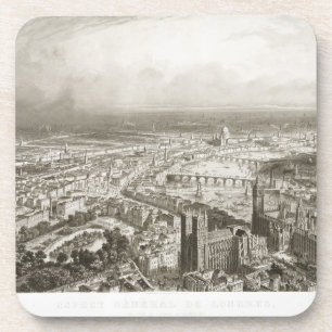 Bird's Eye View of London from Westminster Abbey, Coaster