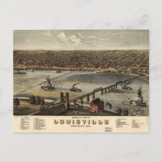 Birds Eye View of Louisville Postcard