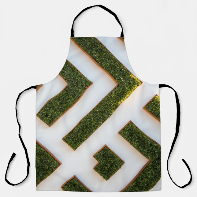 Bird's eye view of maze garden apron (Front)