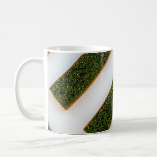 Bird's eye view of maze garden coffee mug