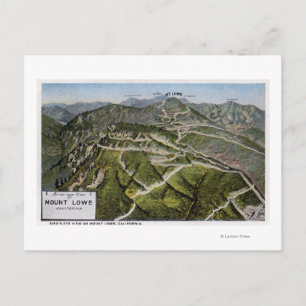 Bird's Eye View of Mountain Postcard