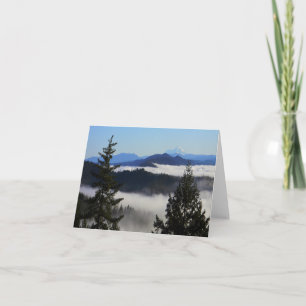 Bird's eye view of Mt. Shasta... Card