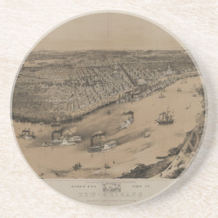 Birds' eye view of New Orleans from 1851 Coaster