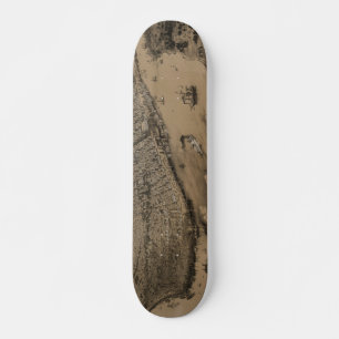 Birds' eye view of New Orleans from 1851 Skateboard