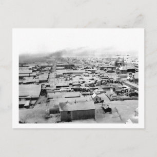 Bird's eye view of Nome, Alaska with Snow Postcard