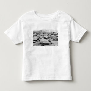 Bird's eye view of Nome, Alaska with Snow Toddler T-Shirt