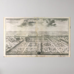 Bird's Eye View of the Gardens Kensington Poster