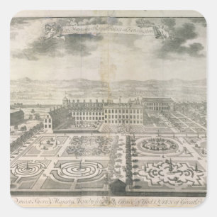 Bird's Eye View of the Gardens Kensington Square Sticker