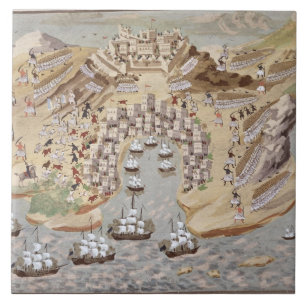 Bird's-Eye View of western Greece centred on Vonit Ceramic Tile