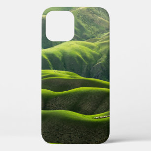 BIRD'S EYE VIEW PHOTOGRAPH OF GREEN MOUNTAINS iPhone 12 CASE