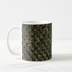 Bird's eye view photography of palm trees coffee mug