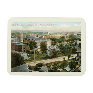Bird's Eye View, Winston Salem, NC Vintage Style Magnet