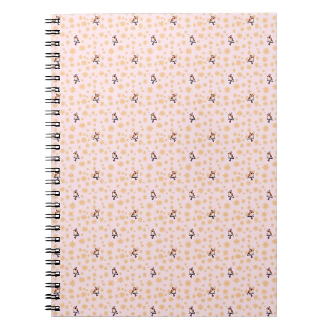 Birds floral pattern notebook (Front)