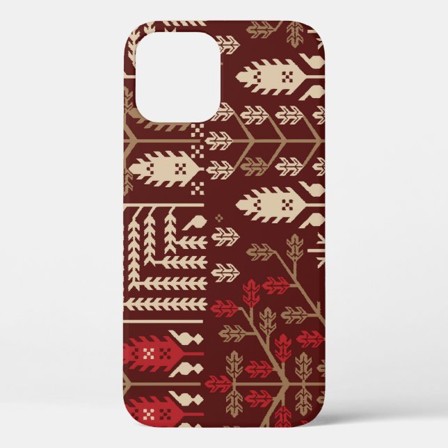 Birds Flowers Dark Blue Pattern Case-Mate iPhone Case (Back)