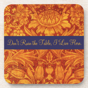 Birds & Flowers Don't Ruin the Table Coaster