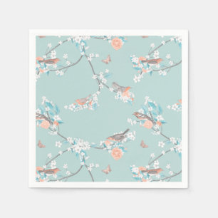 Birds & Flowers Napkin