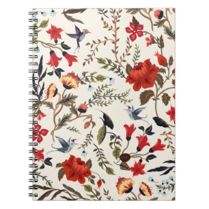 Birds & Flowers: Seamless Floral Design Notebook