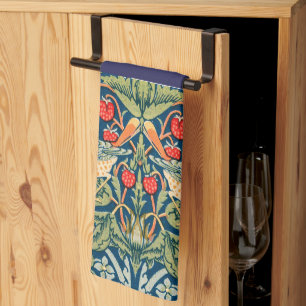 Birds & Flowers Wm Morris  Tea Towel
