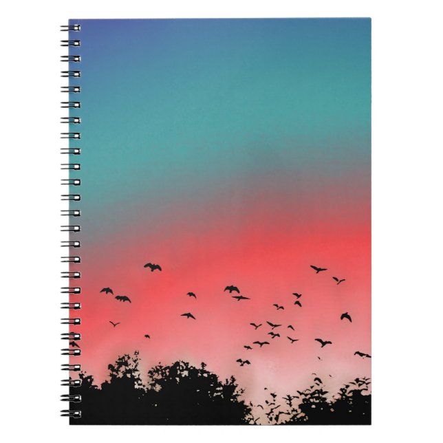 Birds flying High Notebook (Front)