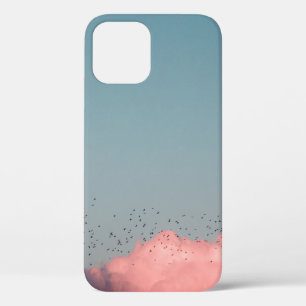 BIRDS FLYING NEAR CLOUDS iPhone 12 CASE
