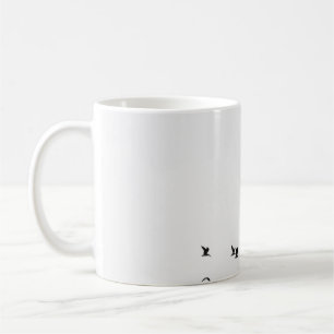BIRDS FLYING OVER BOAT COFFEE MUG