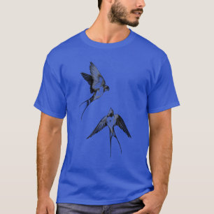 Birds flying retro T-Shirt