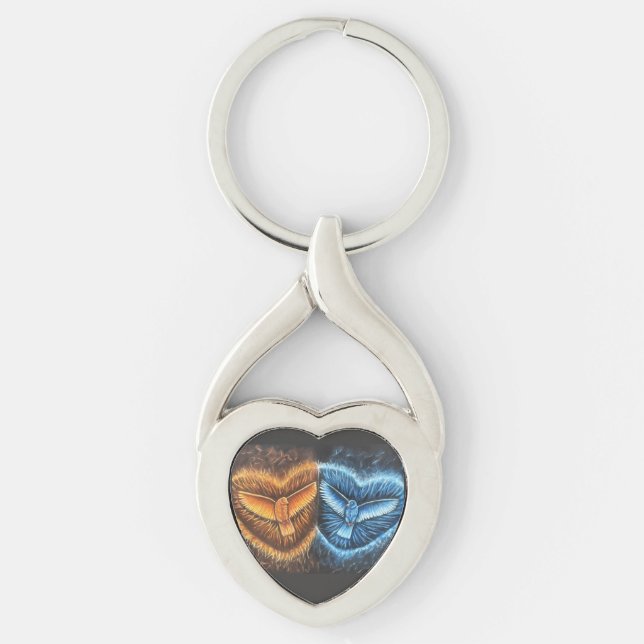 Birds Flying Together- Key Ring (Front)