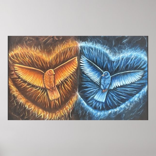 Birds Flying Together- Poster (Front)