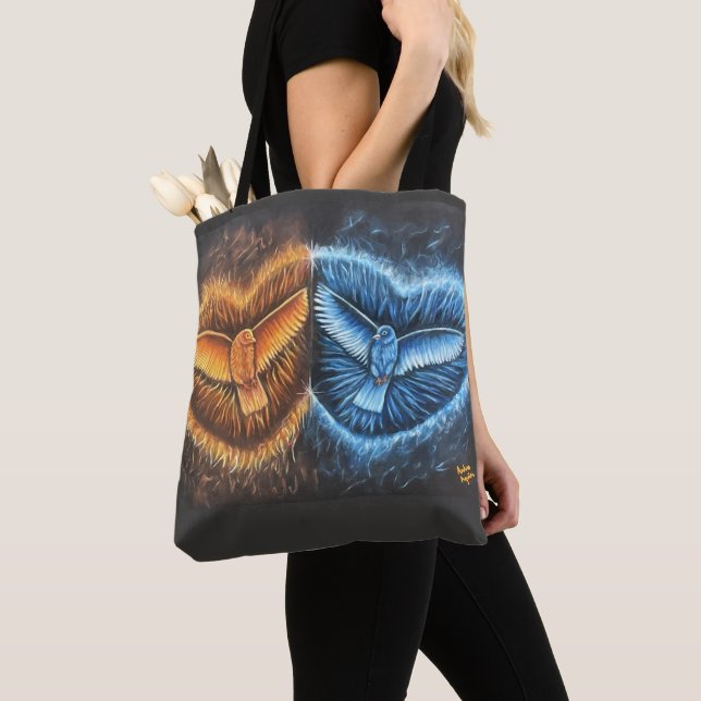 Birds Flying Together- Tote Bag (Close Up)