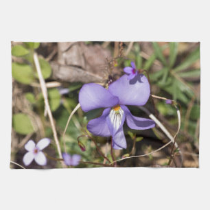 Birds-Foot Violet w/ Bluets Tea Towel