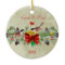 Birds Garland & Pinecones Christmas Photo Ornament