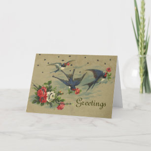 Birds Greeting Card