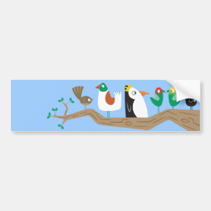 Birds in a Tree Bumper Sticker