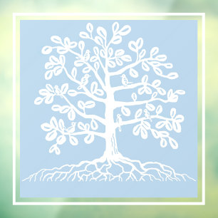 Birds in a Tree window cling