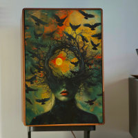 Birds in Brain Decoupage