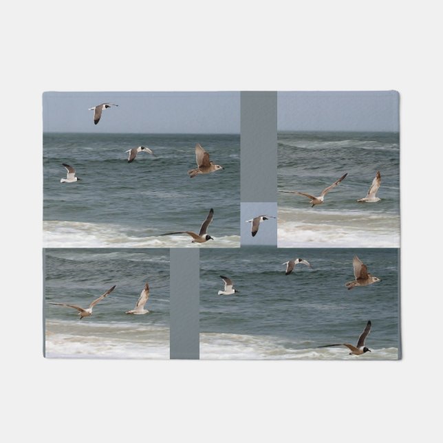 Birds In Flight by Shirley Taylor Doormat (Front)