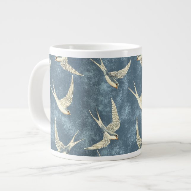 Birds in Flight Large Coffee Mug (Front Left)