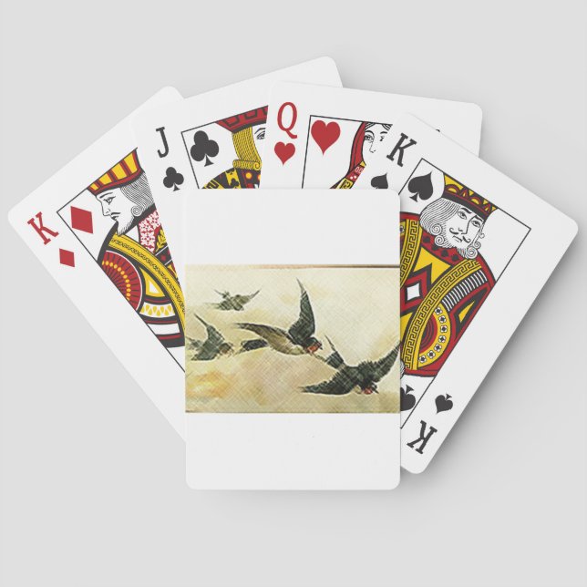 Birds In Flight Playing Cards (Back)