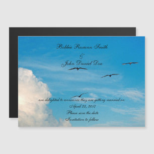 Birds in Flight Save the date Magnetic Invitation