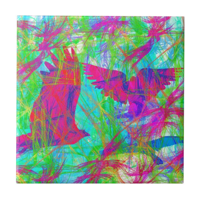 Birds in Flight Tile (Front)