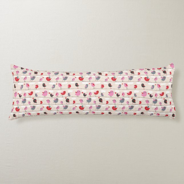 Birds in Love Body Cushion (Front)