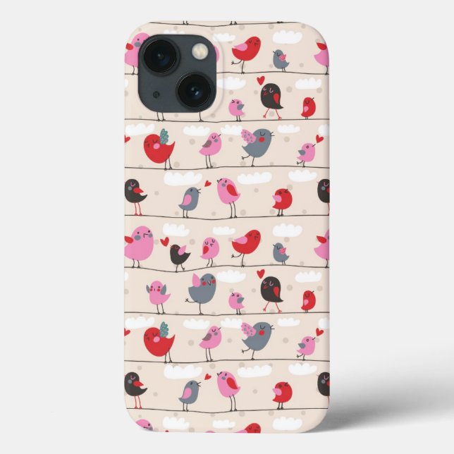 Birds in Love Case-Mate iPhone Case (Back)