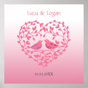 Birds in Love Poster